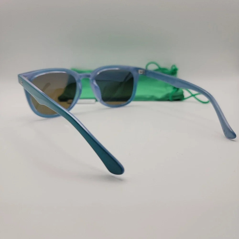 Knockaround Paso Robles Sunglasses‎ Blue Square Purple Mirror Lens Unisex
